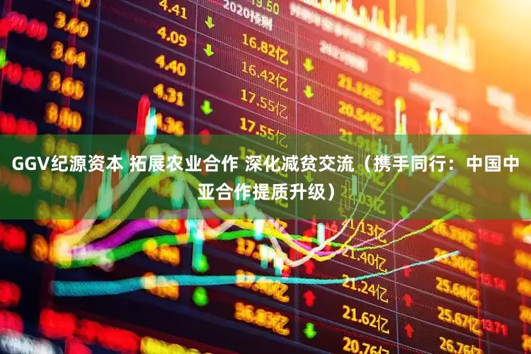 GGV纪源资本 拓展农业合作 深化减贫交流（携手同行：中国中亚合作提质升级）