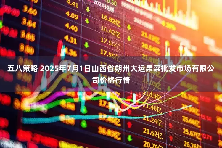 五八策略 2025年7月1日山西省朔州大运果菜批发市场有限公司价格行情