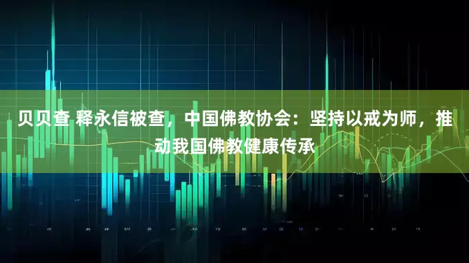 贝贝查 释永信被查，中国佛教协会：坚持以戒为师，推动我国佛教健康传承