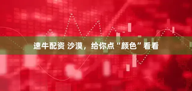 速牛配资 沙漠，给你点“颜色”看看